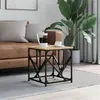 Image de vidaXL Table basse chêne sonoma 45x45x47,5 cm bois d'ingénierie 834121