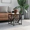 Image de vidaXL Table basse chêne marron 45x45x47,5 cm bois d'ingénierie 834124