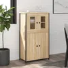 Image de vidaXL Buffet haut chêne sonoma 62x32x106,5 cm bois d'ingénierie 834206