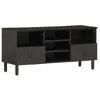 Image de vidaXL Meuble TV, Armoire de Télévision avec Pieds, Meuble Télé avec Rangement Salon Salle de Séjour, Moderne, Noir Bois 356837