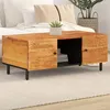 Image de vidaXL Table Basse, Table d'Appoint avec Pieds, Bout de Canapé avec Rangement, Meuble de Salon Salle de Séjour, Moderne, 356867