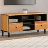 Image de vidaXL Meuble TV 100x33x46 cm bois d'acacia solide 356873