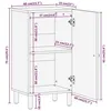 Image de vidaXL Armoire latérale 40x33x75 cm bois massif d'acacia 356879