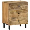 Image de Table de chevet 50x33x60 cm bois de manguier massif