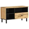 Image de vidaXL Meuble TV, Armoire de Télévision avec Pieds, Meuble Télé avec Rangement Salon Salle de Séjour Intérieur, Bois Massif 356908
