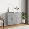 Image de vidaXL Buffet gris béton 90x34x80 cm bois d'ingénierie828096