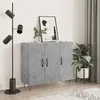 Image de Buffet gris béton 90x34x80 cm bois d ingénierie