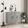 Image de Buffet sonoma gris 90x34x80 cm bois d ingénierie