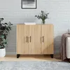 Image de Buffet chêne sonoma 90x34x80 cm bois d ingénierie