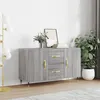 Image de vidaXL Buffet, Armoire de Rangement avec Pieds, Meuble de Rangement, Organisateur Salon Salle de Séjour, Moderne, Sonoma Gris Bois d'Ingénierie 828154