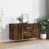 Image de vidaXL Buffet chêne fumé 100x36x60 cm bois d'ingénierie828161