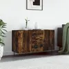 Image de vidaXL Buffet, Armoire de Rangement avec Pieds, Meuble de Rangement, Organisateur Salon Salle de Séjour, Moderne, Chêne Fumé Bois d'Ingénierie