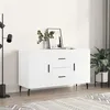 Image de Buffet blanc 100x36x60 cm bois d ingénierie