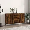 Image de vidaXL Buffet chêne fumé 100x36x60 cm bois d'ingénierie828193