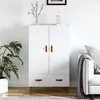 Image de vidaXL Buffet haut blanc 69,5x31x115 cm bois d'ingénierie828204
