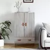 Image de vidaXL Buffet haut sonoma gris 69,5x31x115 cm bois d'ingénierie828210