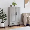 Image de vidaXL Buffet haut sonoma gris 69,5x31x115 cm bois d'ingénierie828266