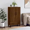 Image de vidaXL Buffet haut chêne marron 69,5x31x115 cm bois d'ingénierie828267