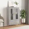 Image de vidaXL Buffet haut sonoma gris 69,5x31x115 cm bois d'ingénierie828282