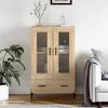 Image de vidaXL Buffet haut chêne sonoma 69,5x31x115 cm bois d'ingénierie
