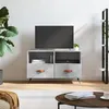 Image de vidaXL Meuble TV Gris béton 80x36x50 cm Bois d'ingénierie828944