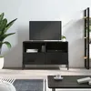 Image de Meuble TV Noir 80x36x50 cm Bois d ingénierie