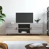 Image de vidaXL Tv-meubel 150x30x50 cm bewerkt hout grijs sonoma eikenkleurig829074