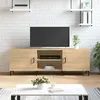 Image de Meuble TV chêne sonoma 150x30x50 cm bois d ingénierie