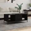 Image de vidaXL Table basse noir 102x50x40 cm bois d'ingénierie829309