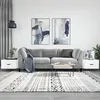 Image de vidaXL Tables basses 2 pcs blanc brillant 50x50x40cm bois d'ingénierie 829337