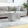 Image de vidaXL Table basse gris béton 50x50x40 cm bois d'ingénierie829356