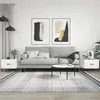Image de vidaXL Tables basses 2 pcs blanc 50x50x40 cm bois d'ingénierie 829397