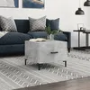 Image de vidaXL Table basse gris béton 50x50x40 cm bois d'ingénierie829404