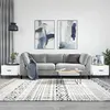 Image de vidaXL Tables basses 2 pcs blanc 50x50x40 cm bois d'ingénierie 829413