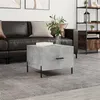 Image de vidaXL Table basse gris béton 50x50x40 cm bois d'ingénierie829420