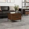 Image de vidaXL Table basse Chêne marron 50x50x40 cm Bois d'ingénierie829426