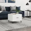 Image de vidaXL Table basse blanc 50x50x40 cm bois d'ingénierie829428