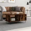 Image de vidaXL Table basse chêne fumé 90x50x40 cm bois d'ingénierie829489