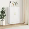 Image de vidaXL Buffet Haut, Armoire Latérale, Meuble avec Rangement, Organisateur de Salon Salle de Séjour, Moderne, Blanc Bois d'Ingénierie