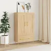 Image de vidaXL Buffet Haut, Armoire Latérale, Meuble avec Rangement, Organisateur de Salon Salle de Séjour, Moderne, Chêne Sonoma Bois d'Ingénierie