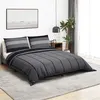 Image de Ensemble de housse de couette gris foncé 260x220 cm Coton