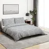 Image de Ensemble de housse de couette Gris 260x240 cm Coton