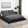 Image de vidaXL Ensemble de housse de couette gris foncé 200x220 cm Coton 136487