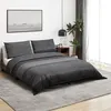 Image de Ensemble de housse de couette gris foncé 260x220 cm Coton