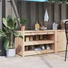 Image de vidaXL Keukenkast voor buiten 106x55x64 cm massief grenenhout832333
