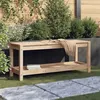 Image de Banc de jardin - VIDAXL - 108x35x45 cm - Bois massif de pin - 2 personnes - Naturel