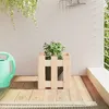 Image de vidaXL Jardinière avec design de clôture 30x30x30 cm pin massif 832442