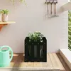Image de vidaXL Jardinière avec design de clôture noir 40x40x40 cm pin massif 832449
