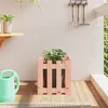 Image de vidaXL Jardinière avec design de clôture 40x40x40 cm Douglas massif 832450