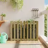Image de vidaXL Lit surélevé de jardin design de clôture bois de pin imprégné 832486